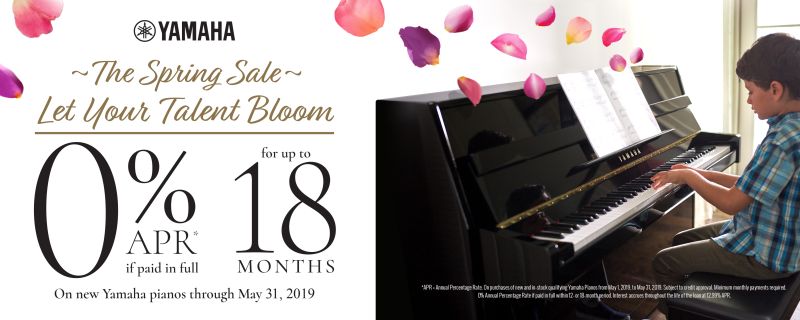 Yamaha Spring Bloom Piano Sale 2019