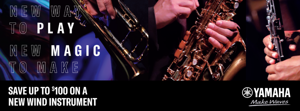 Save up to $100 on a New Wind Instrument