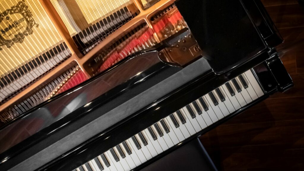 Yamaha GC1PE Grand Piano from above