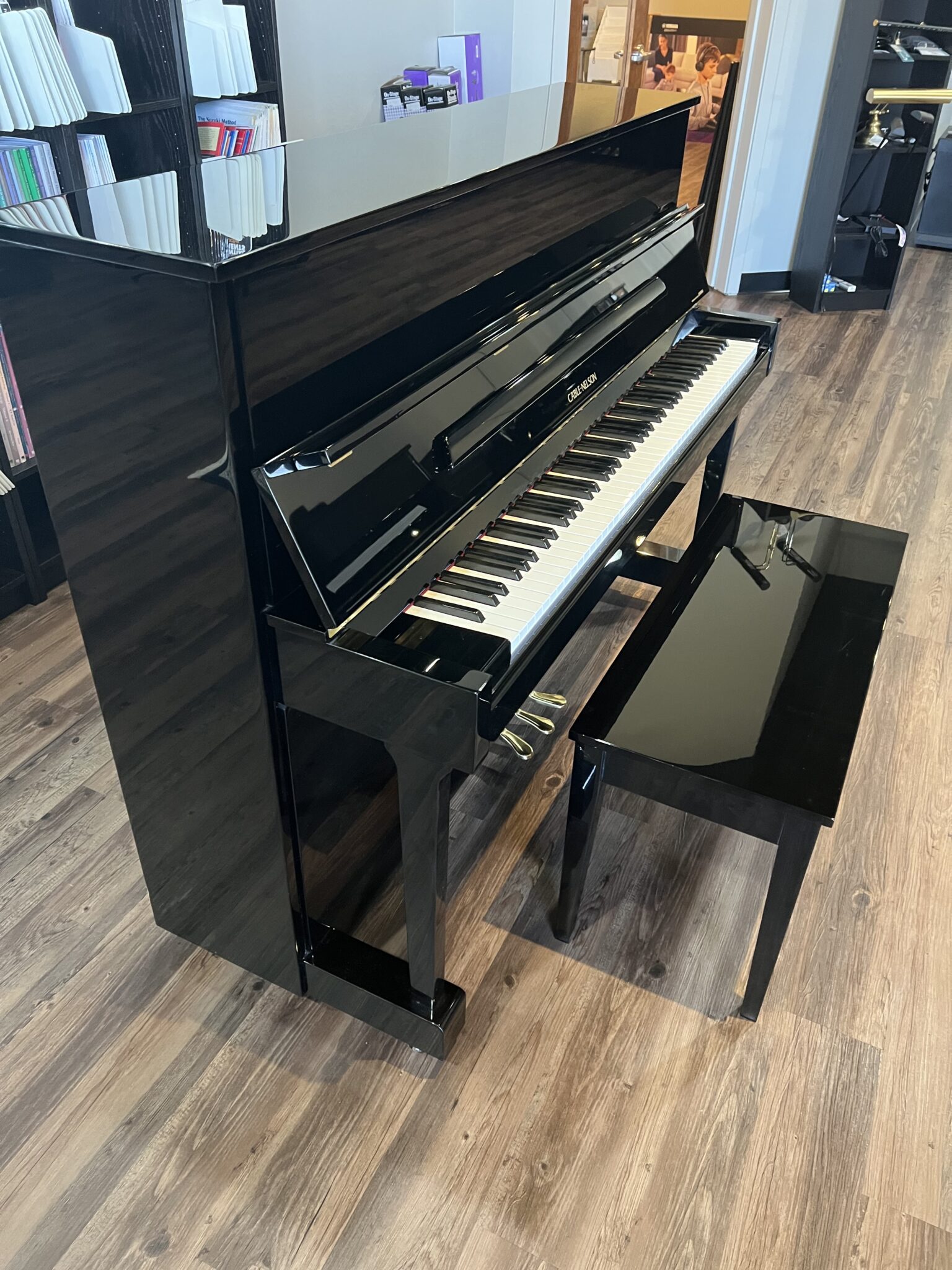 CableNelson Model CN116 Polished Ebony 45" Professional Upright Piano