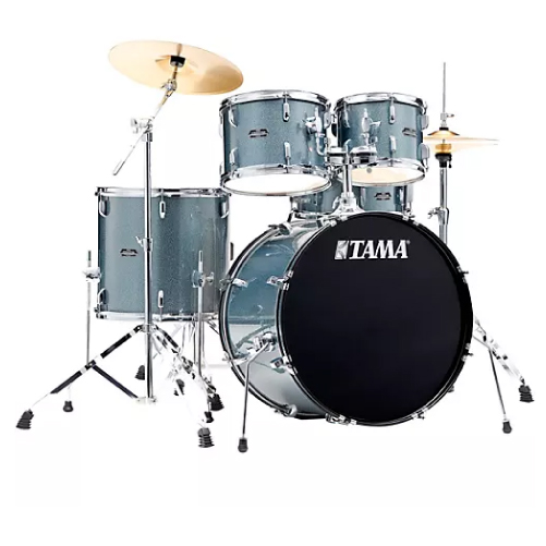 Image of Tama Stagestar drum set in blue mist.