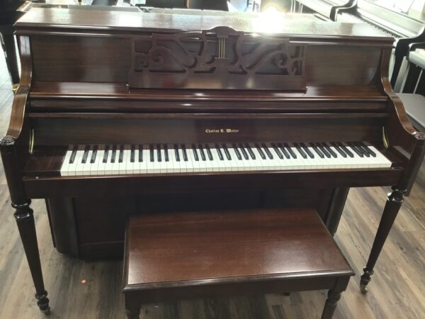 Charles Walter, model 1520 walnut, #531045 – 43” upright