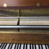 Yamaha M402Oak inside view of strings and hammers with serial number