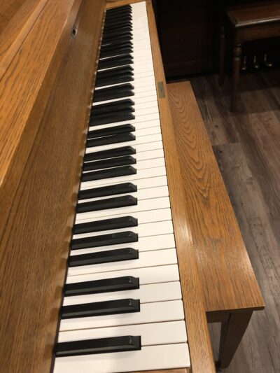 The keys on the Yamaha P22 in Oak, #T174979.