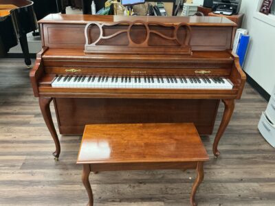 Baldwin656NCherry front view with bench