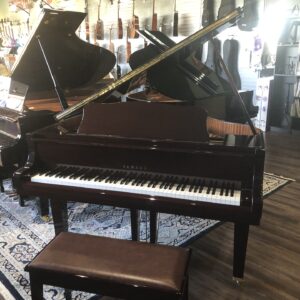 The front view of the Yamaha_Gb1_PM_J2424194 with matching bench.