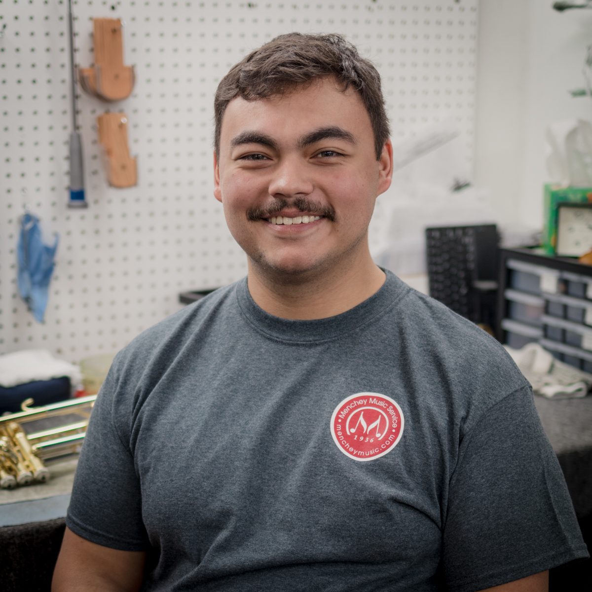 Photo of Jaden, a Menchey Music brass tech