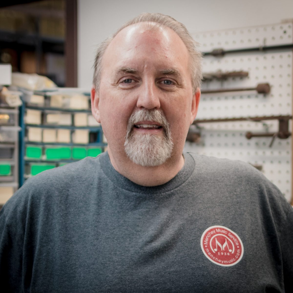 Photo of Tim, the lead woodwind tech for Menchey Music Service